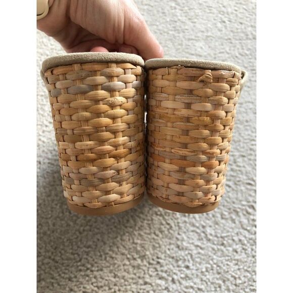 Vince Camuto GREATHEL SLIDE SANDALS Wedge leather size 10 - Picture 8 of 10